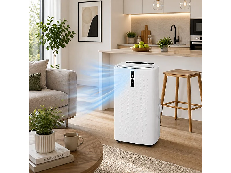Climatiseur Mobile 4 En 1 - 12 000 Btu - Chauffage - Déshumidificateur