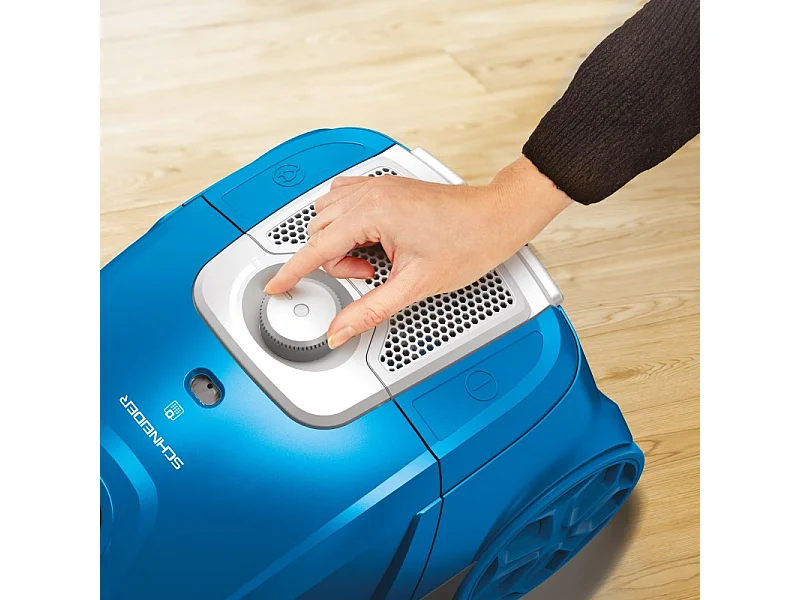 Schneider - Scvc4258bl – Bleu – Aspirateur Traîneau Avec Sac – 800w – 2,5l – Filtre Hepa