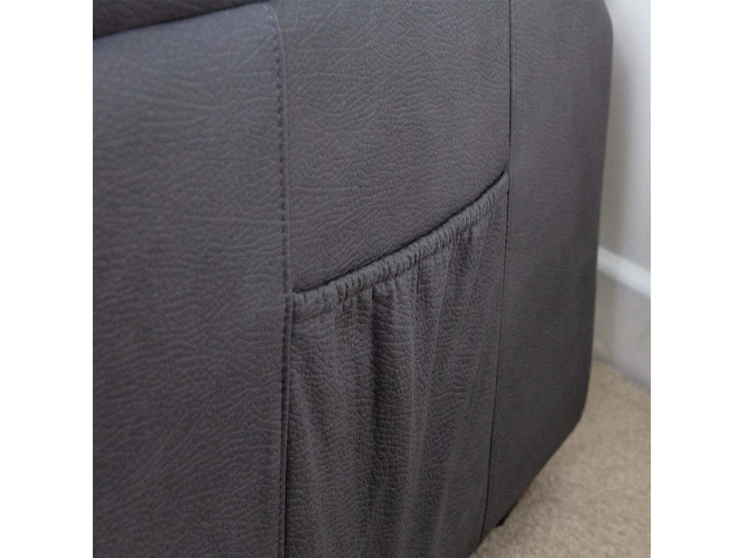 Alaska Grey Fabric 3 Seater & 2 Recliner Chairs