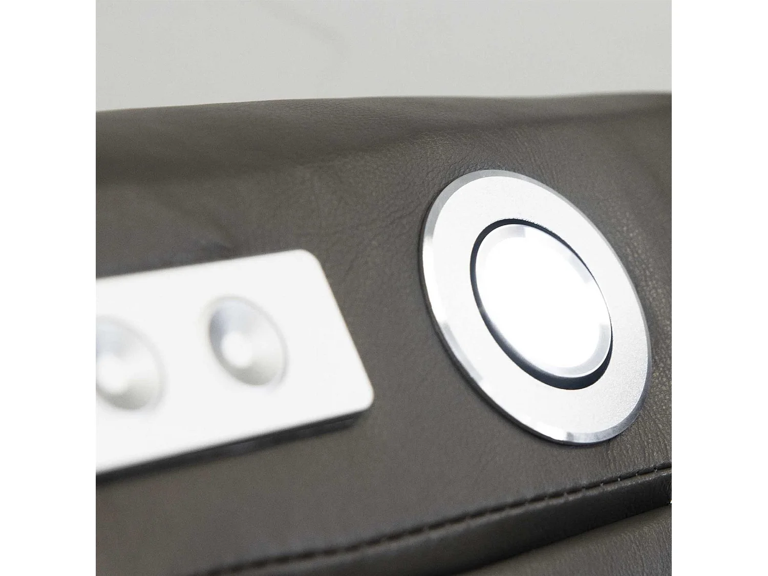 Felix Grey Leather Electric Reclining Sofa Suite USB Charging