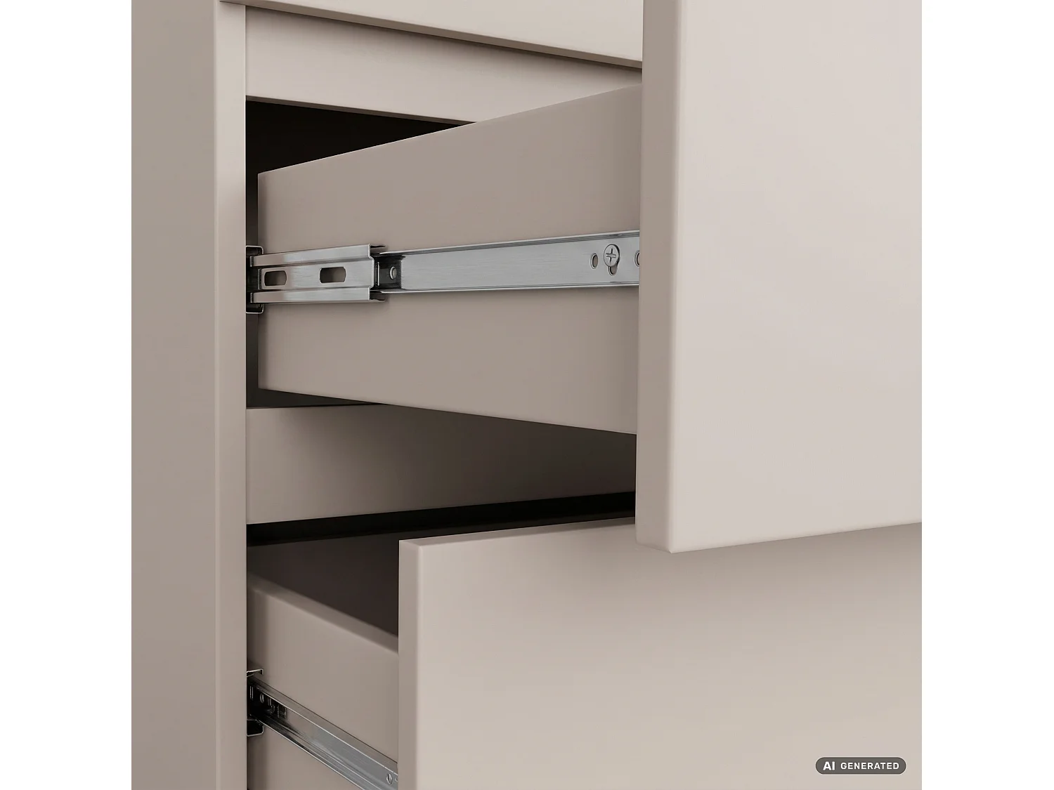 Kledingkast S90 Kasjmier 90 cm met spiegel 2 deuren 2 lades kleur Kasjmier mat 4 planken 90x51x180 cm