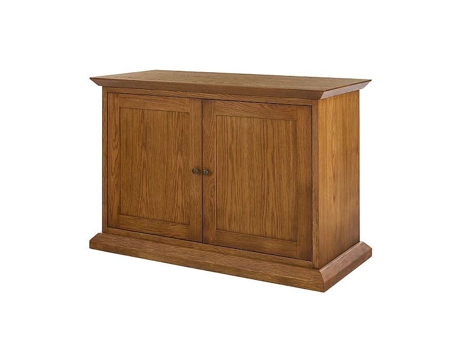 Sia Media Sideboard - Chestnut oak veneer, 2-door media cupboard