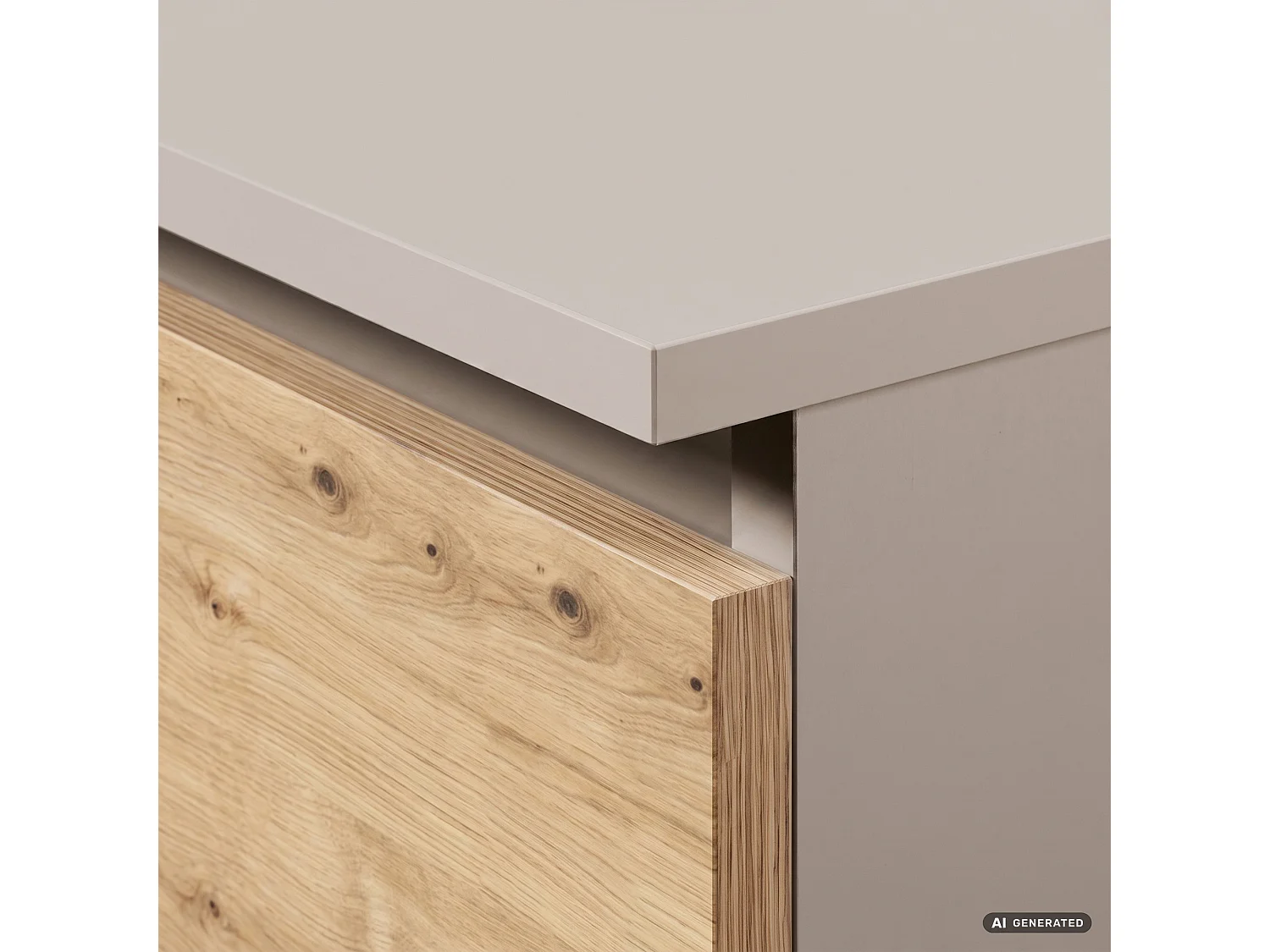 Armadio S90 Cashmere 90 cm 2 ante 2 cassetti Colore dei frontali Rovere Artisan 4 ripiani 90x51x180 cm