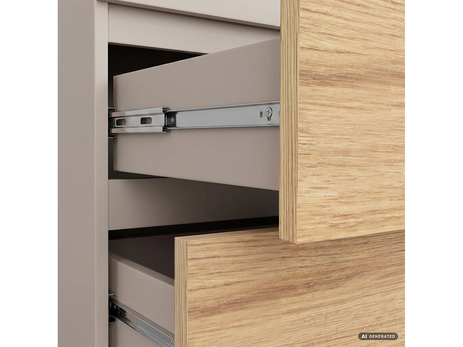 Armadio S90 Cashmere 90 cm 2 ante 2 cassetti Colore dei frontali Rovere Artisan 4 ripiani 90x51x180 cm