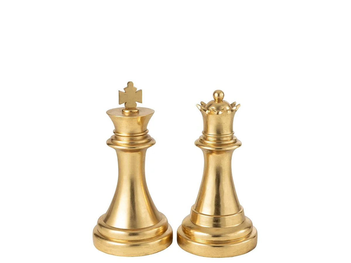 Pièce d'Échec Déco "Roi" 70cm Doré