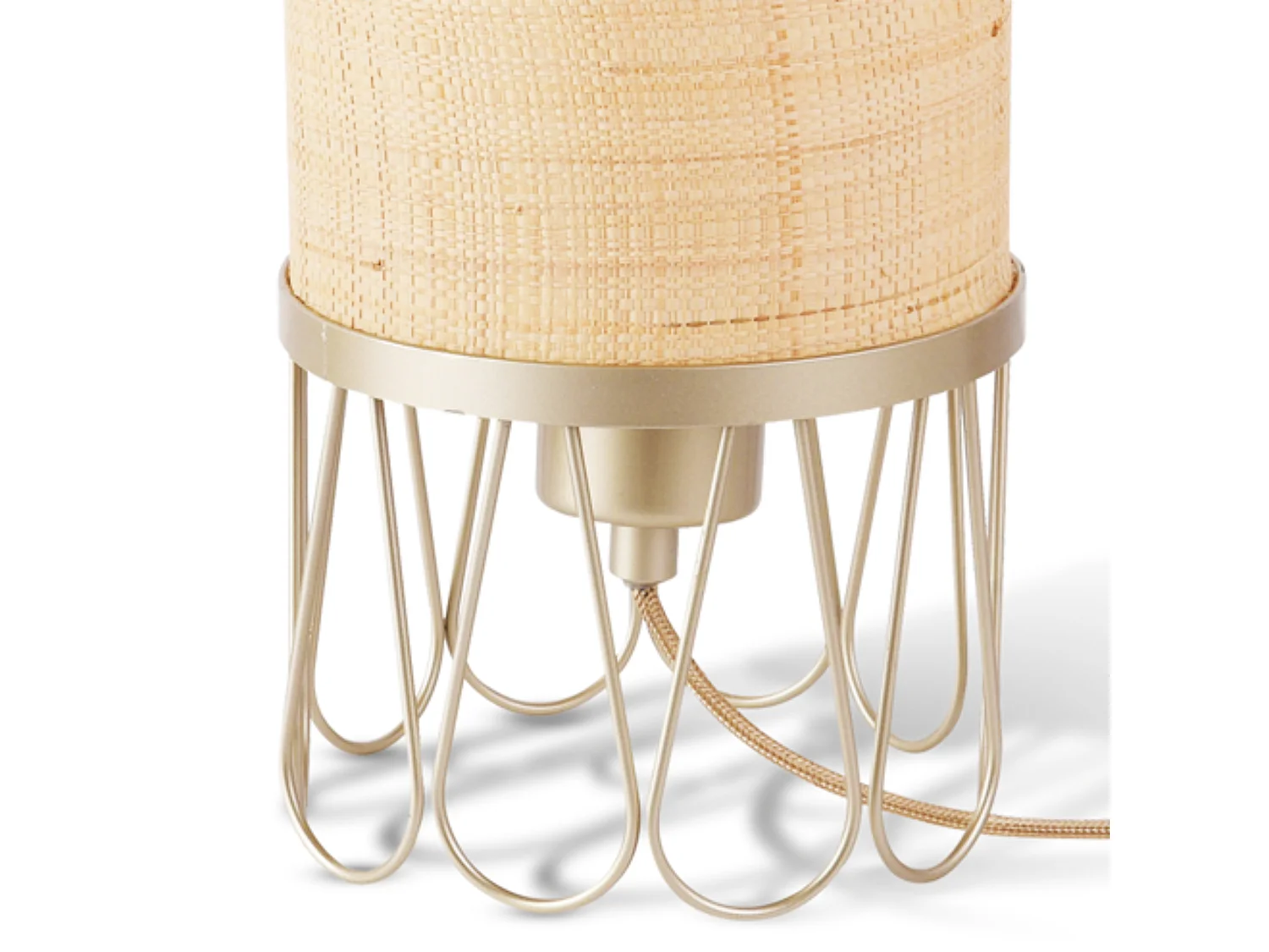 Lampe à poser en rotin - Flore