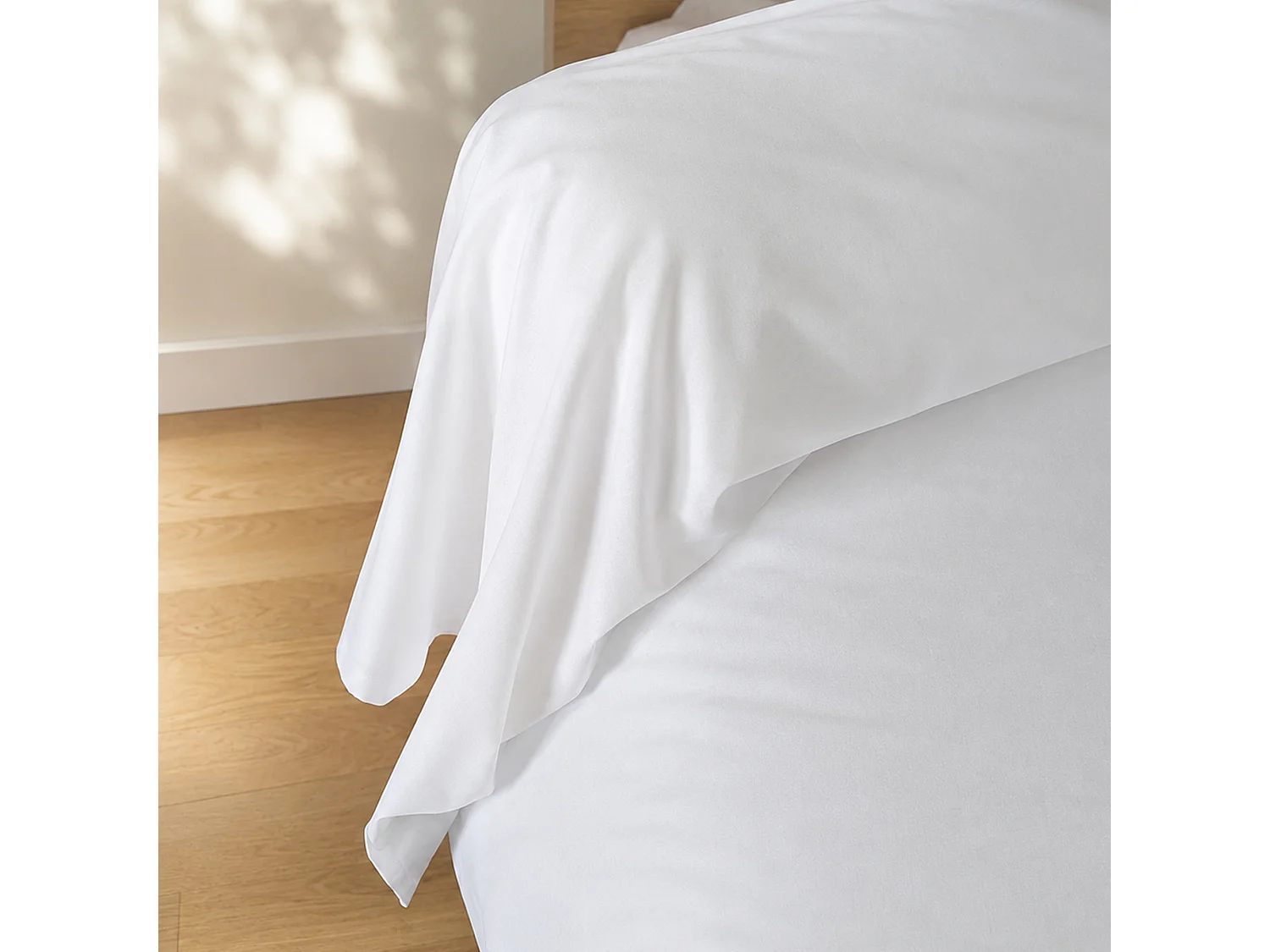 Taie de traversin uni 200x43 cm coton ALTO Blanc