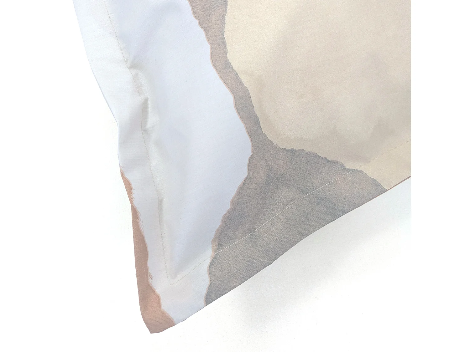 Taie d'oreiller 65x65 cm percale de coton LAND CRAIE multicolore