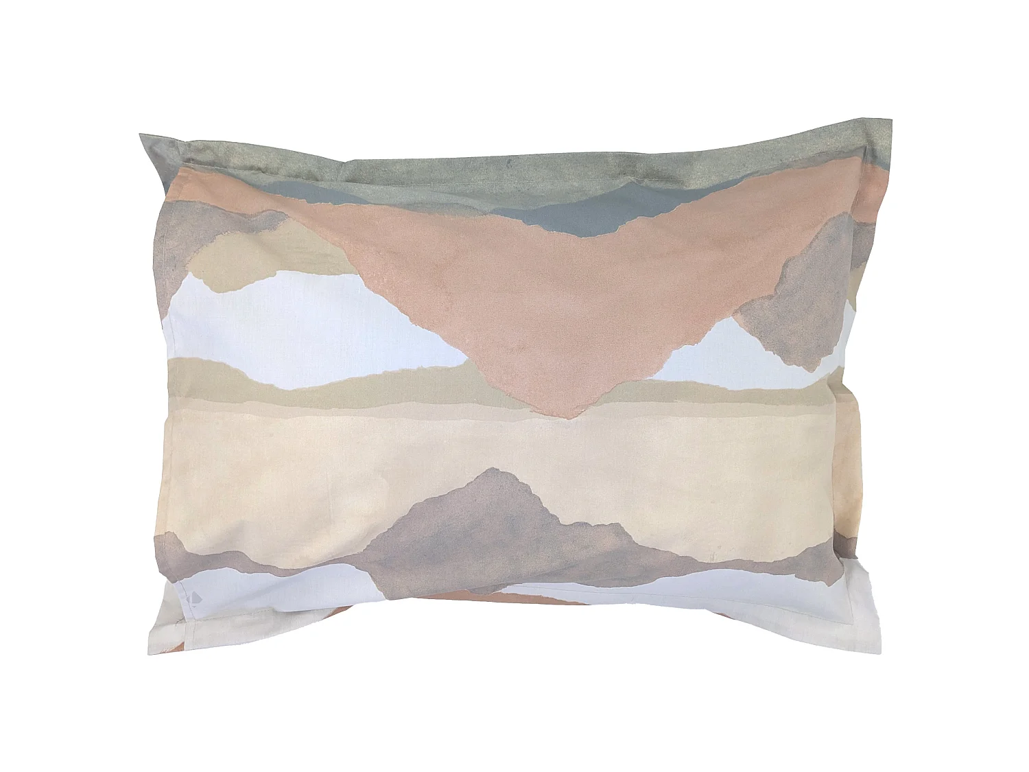 Taie d'oreiller 50x70 cm percale de coton LAND CRAIE multicolore