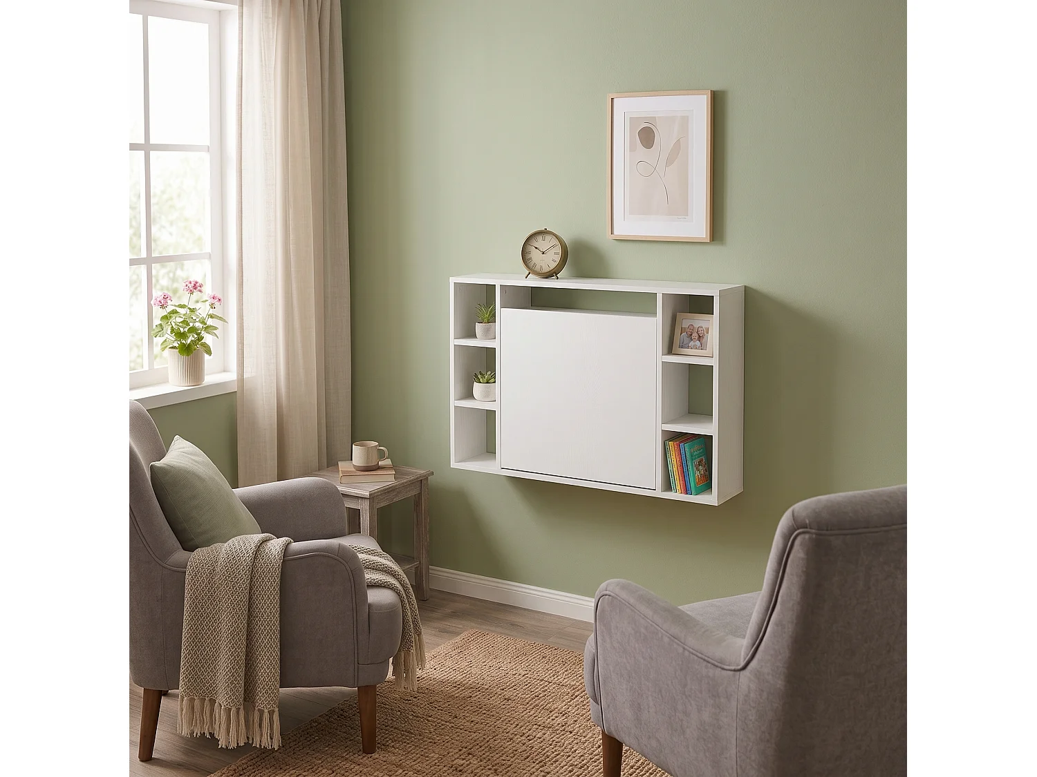 Folding desk Shefa Line Maris, white