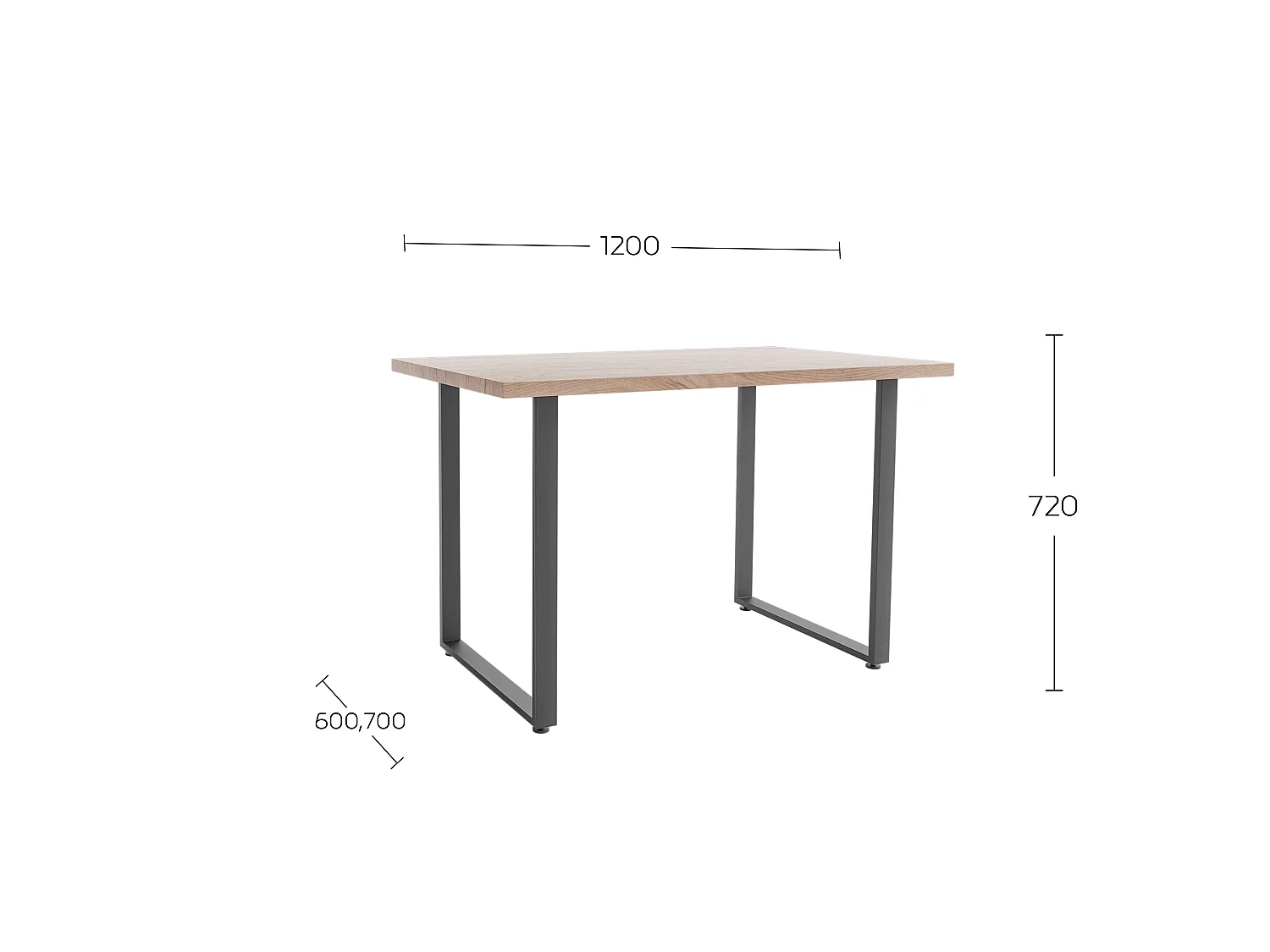 Dining table Shefa Line Seattle 120 Tobacco Oak