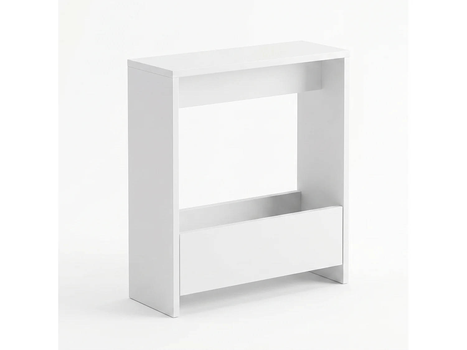 Slim Side Table Shefa Line Focus 55 White