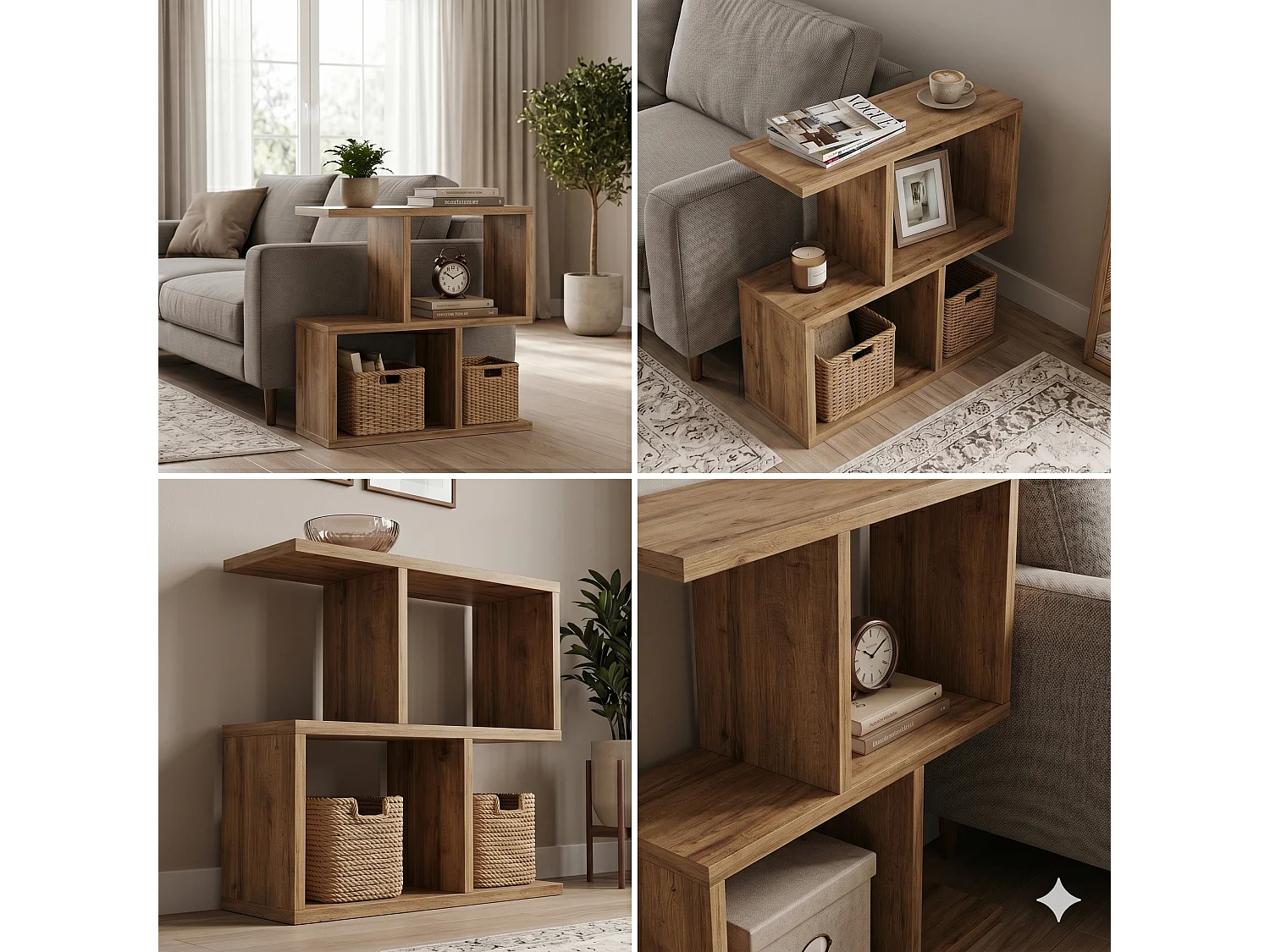 Side Table Shefa Line Eden 60 Wotan Oak