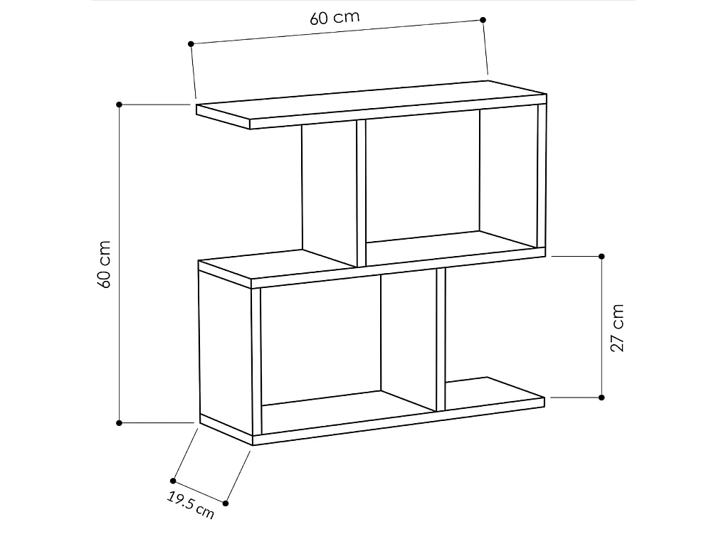 Side Table Shefa Line Eden 60 White
