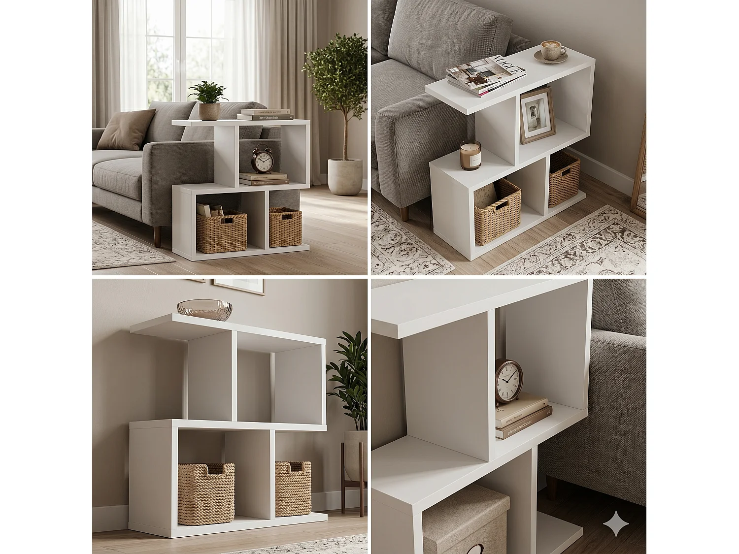 Side Table Shefa Line Eden 60 White