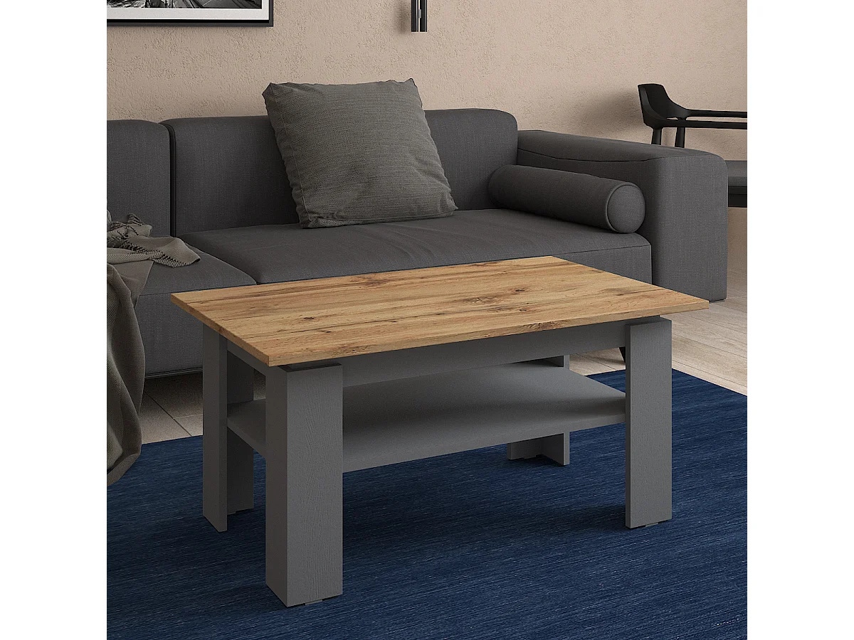 Coffee table Shefa Line Element 900 Oak - Graphite