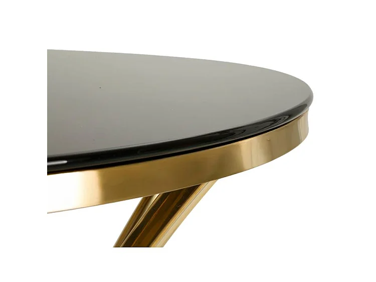 Table de bar en métal et verre Shanty 60 x 108 cm