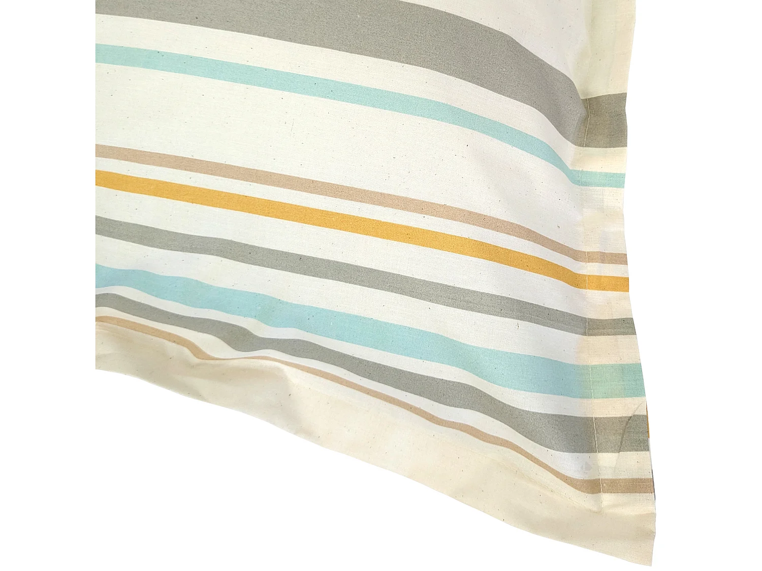 Taie d'oreiller 65x65 cm coton HUGO beige/moutarde