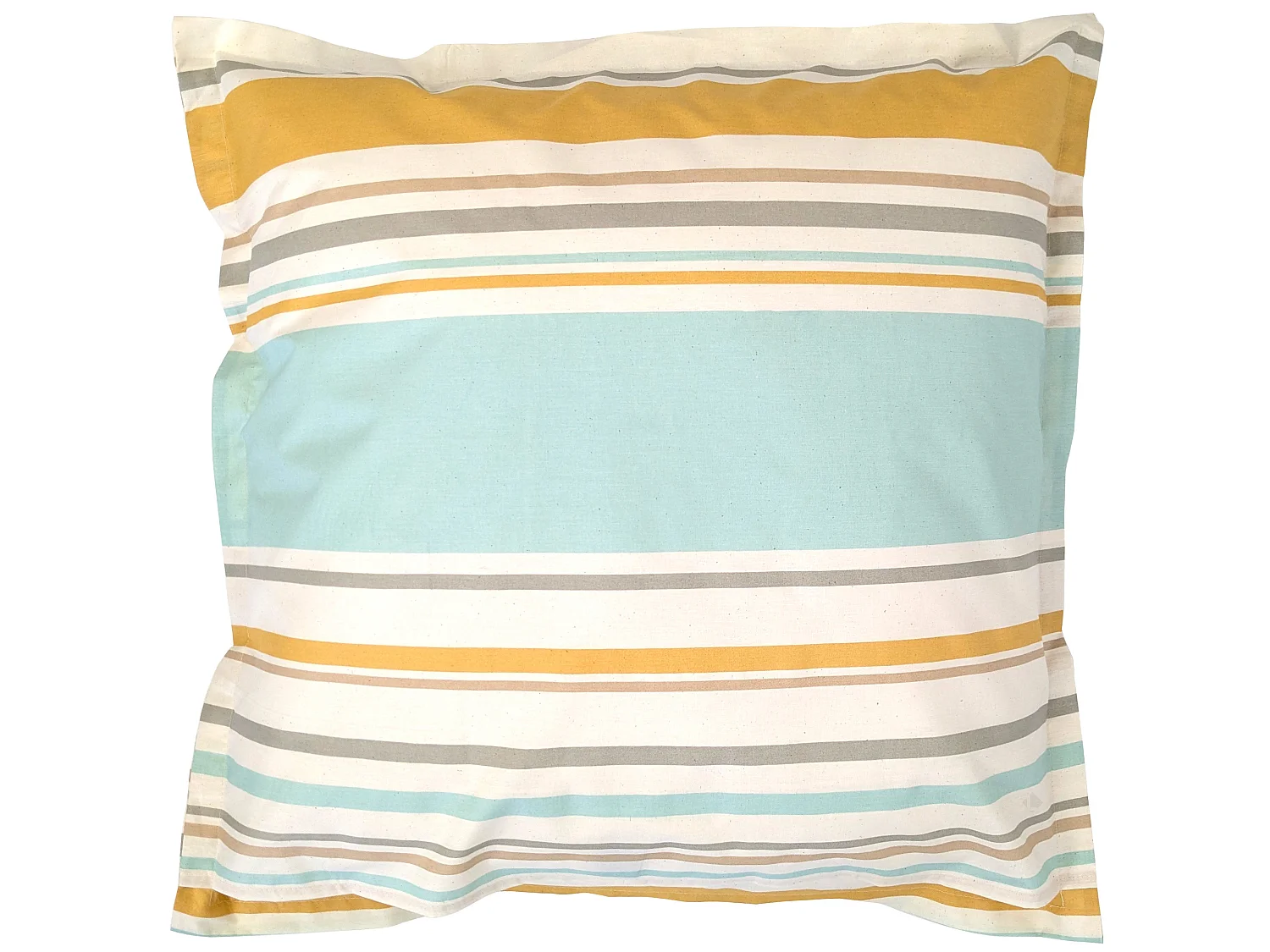 Taie d'oreiller 65x65 cm coton HUGO beige/moutarde