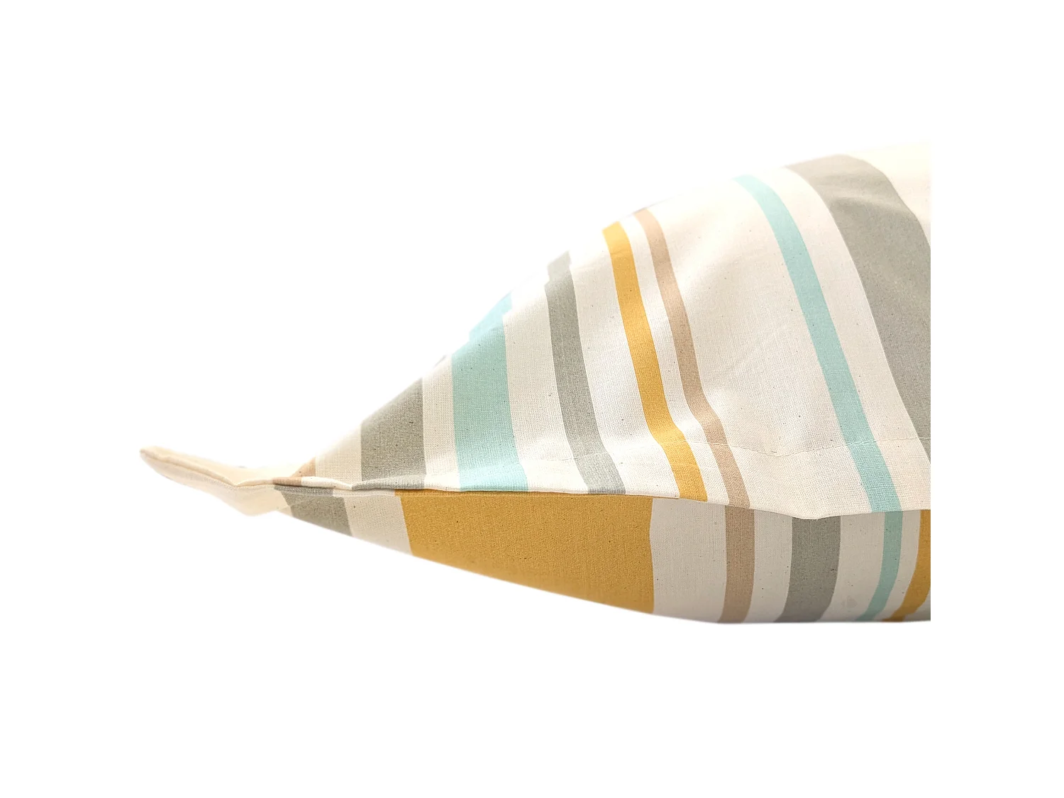 Taie d'oreiller 50x70 cm coton HUGO beige/moutarde