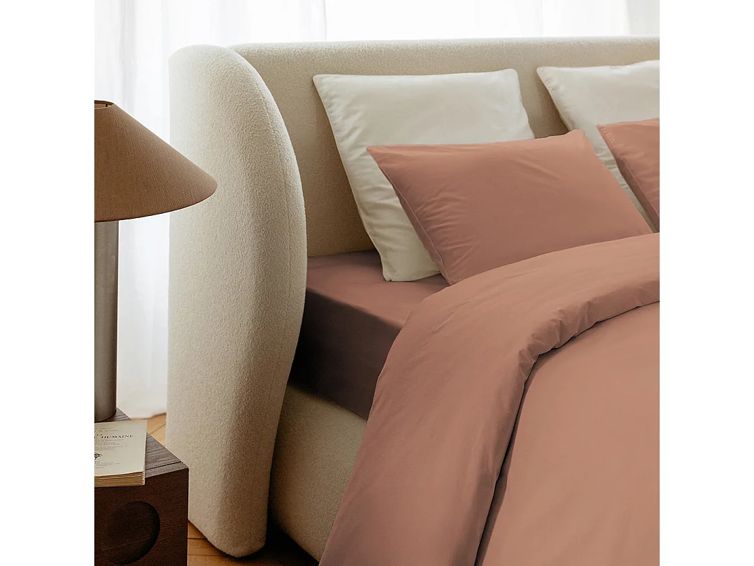 Taies d'oreillers 50x70cm - Peach Blush - Percale de Coton