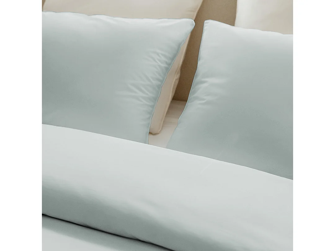 Taies d'oreillers 50x70cm - Hint of Mint - Percale de Coton