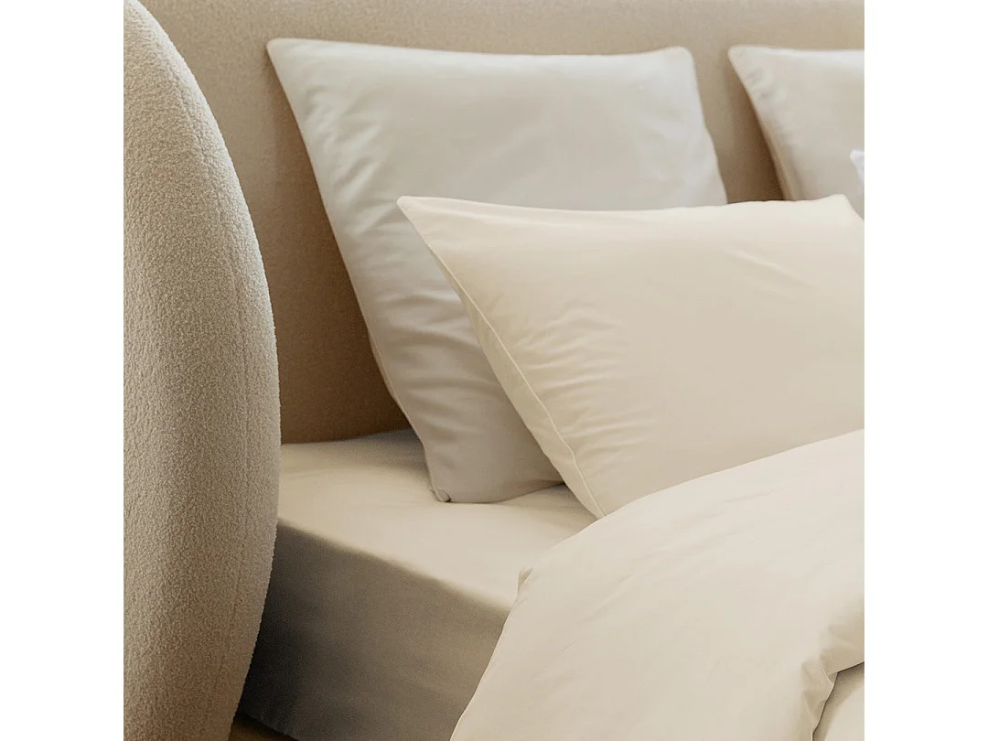 Taies d'oreillers 65x65cm - Baby Pink - Percale de Coton