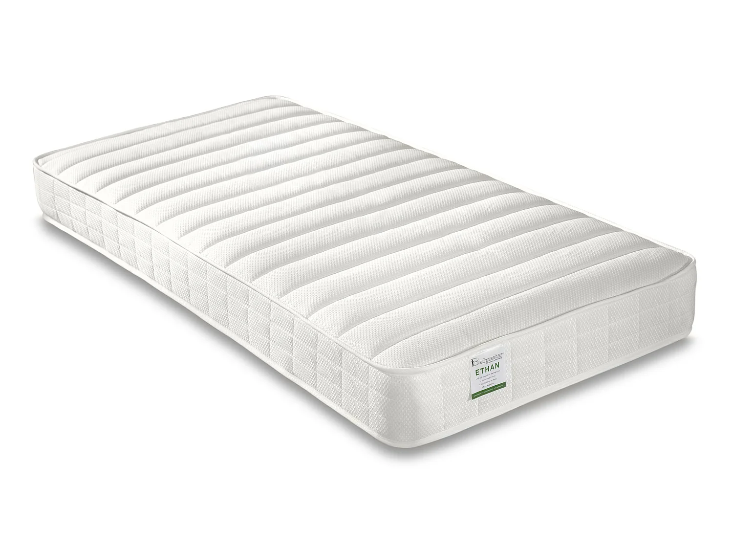 Ersa White Mid Sleeper Bed With Desk And Spring Mattress