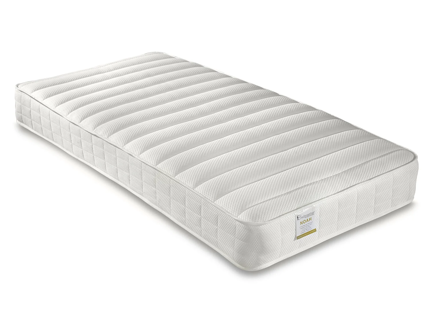 Ersa White Mid Sleeper Bed With Desk And Memory Foam Mattress