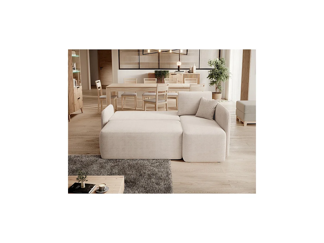 Canapé d'angle collection HEDSON coloris Beige