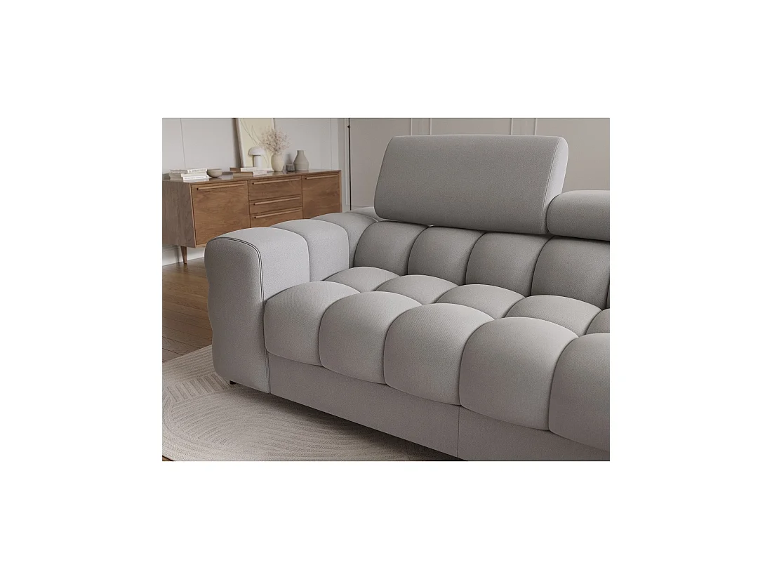 Sofá esquinero derecho convertible Gris confort premium 285x99x181cm FILTRO
