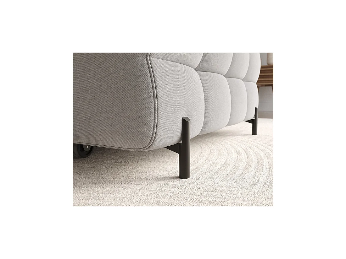 Sofá esquinero derecho convertible Gris confort premium 285x99x181cm FILTRO