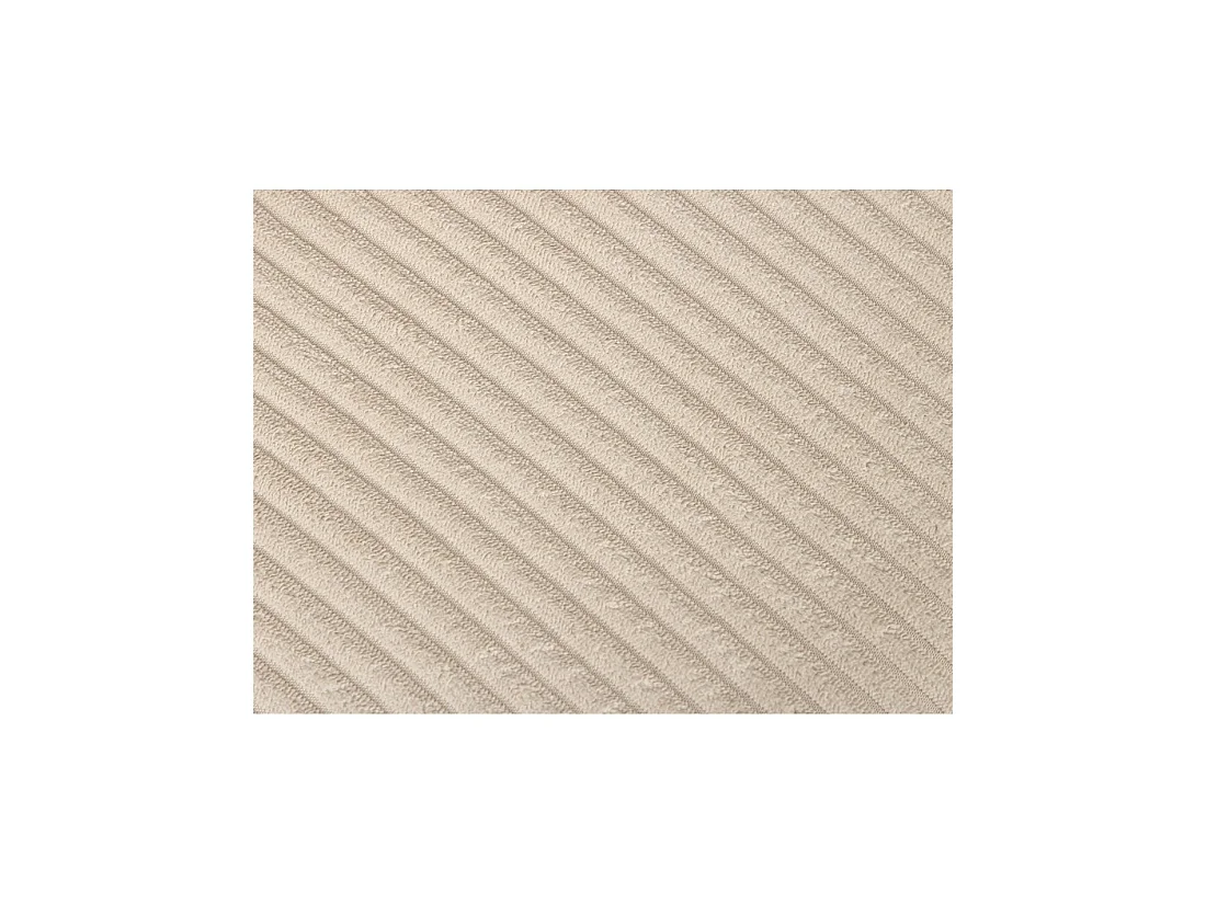 Lot de 2 chaises PAVIA beige en tissu côtelé – Dossier enveloppant et piètement noir