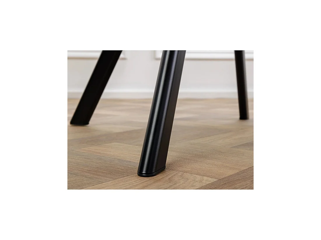 Lote de 2 sillas de diseño COMFY giratorias 180° en terciopelo beige champán y patas negras