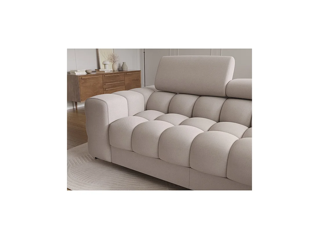 Canapé d'angle droit convertible Beige confort premium 285x99x181cm FILTRO