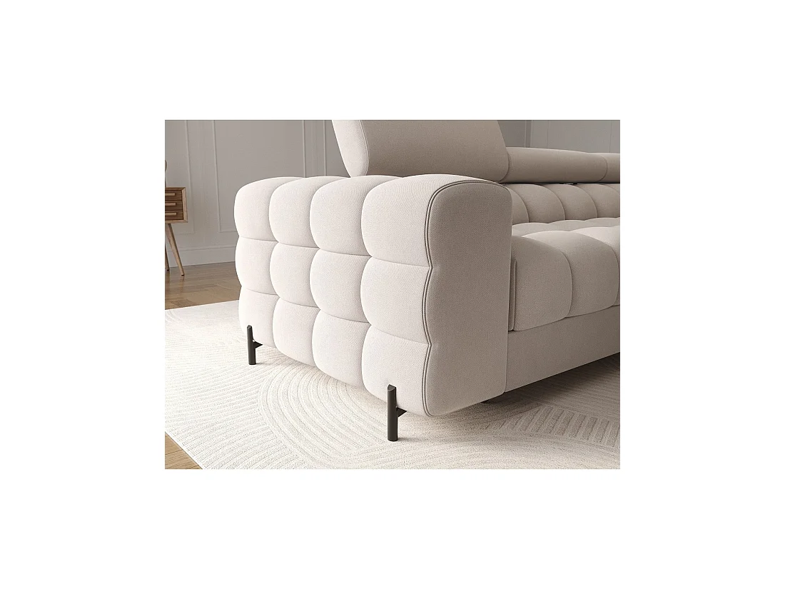 Canapé d'angle droit convertible Beige confort premium 285x99x181cm FILTRO