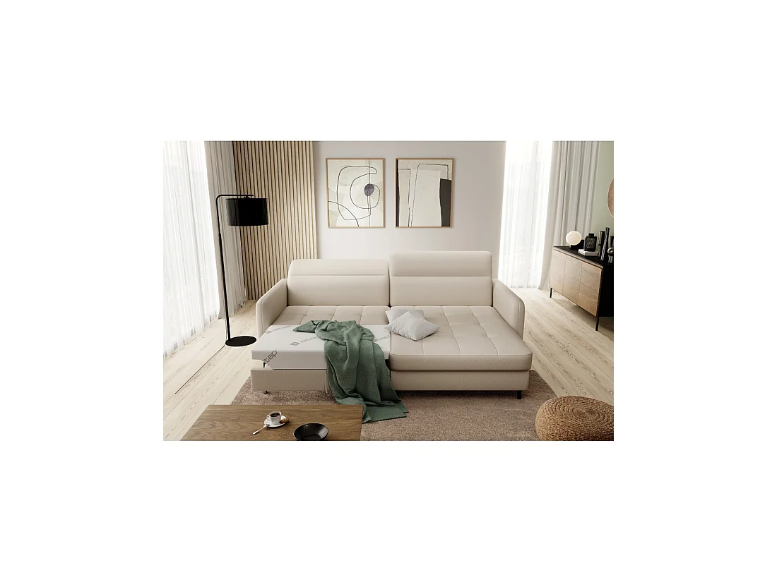 Canapé d'angle collection GOUMSI coloris Beige