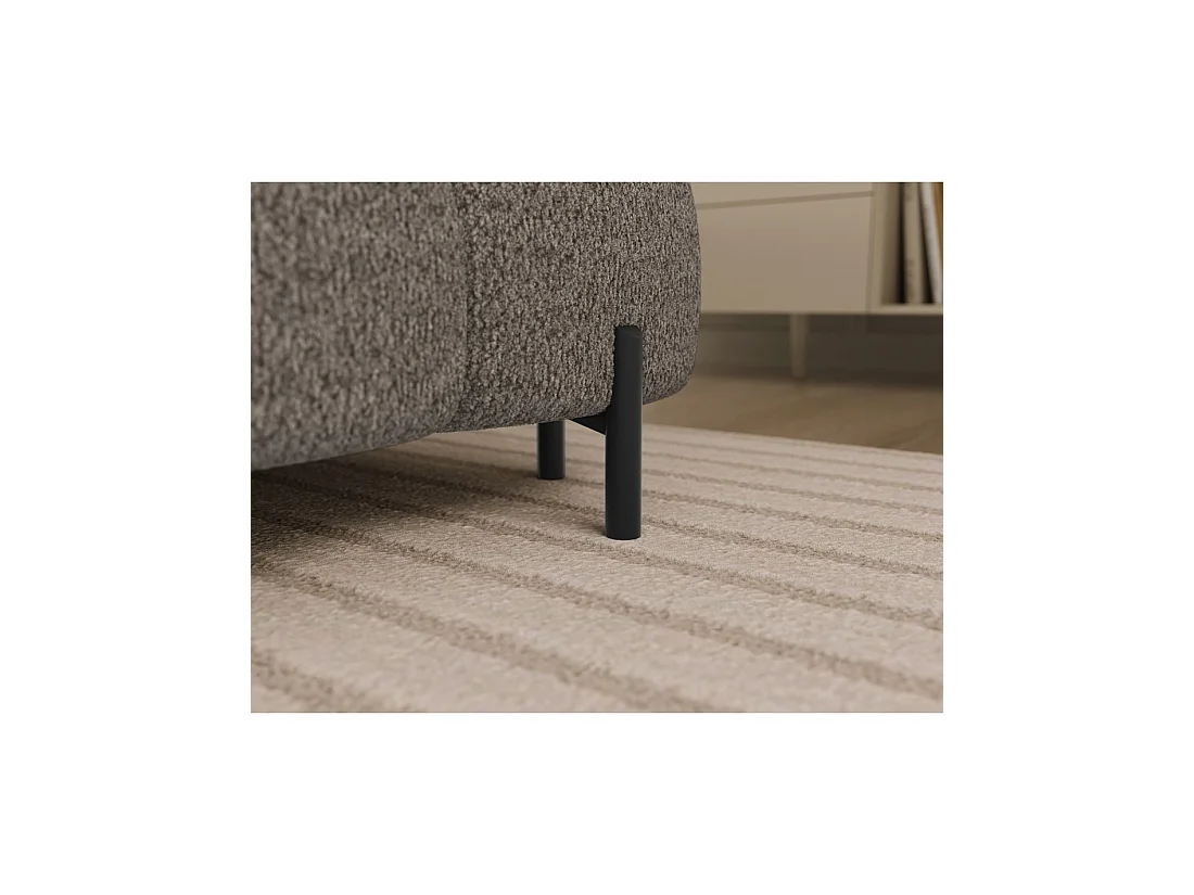Canapé panoramique convertible Beige foncé angle gauche FERARIA 358x93x202cm