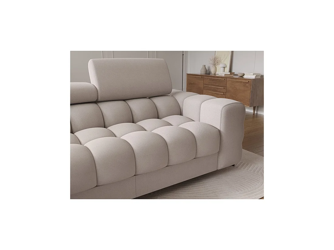 Canapé d'angle gauche convertible Beige confort premium 285x99x181cm FILTRO
