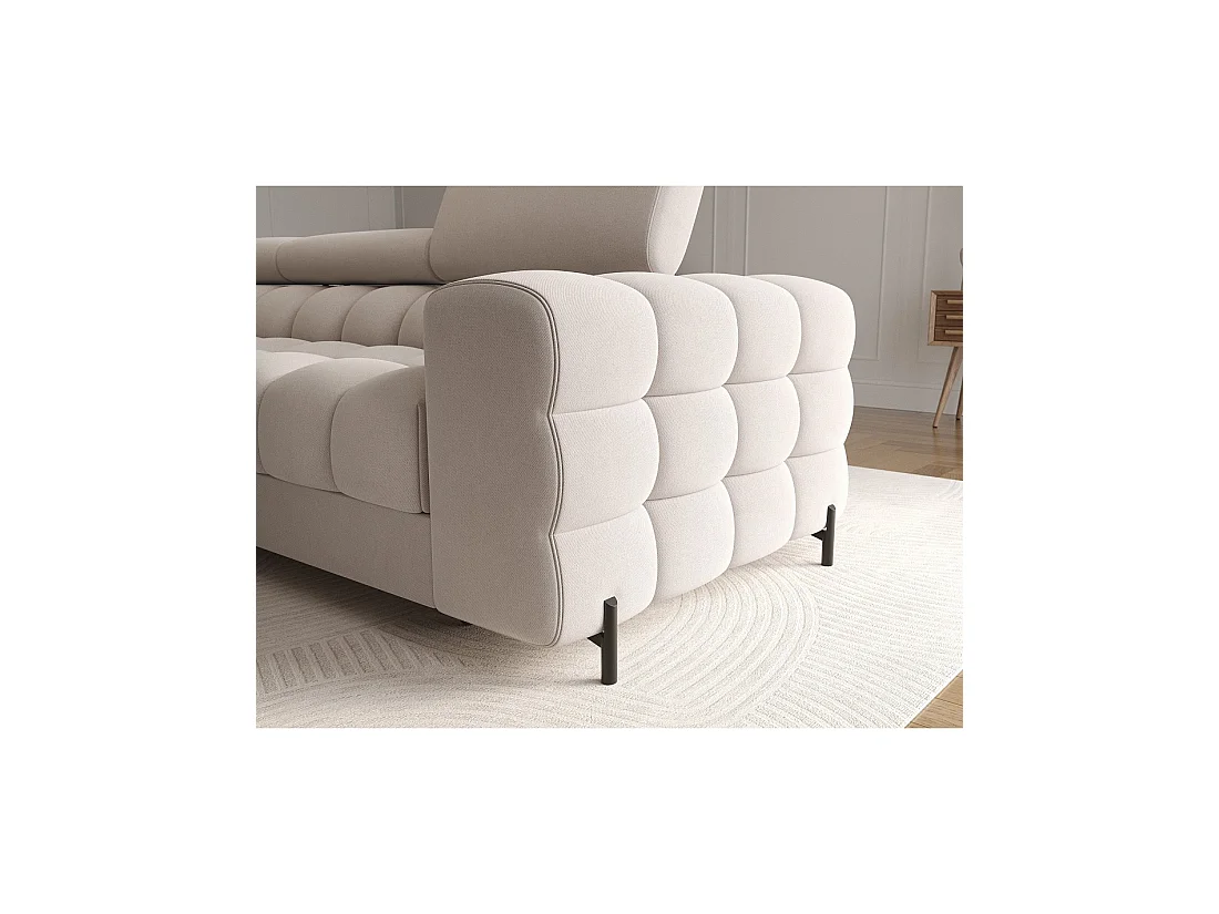 Canapé d'angle gauche convertible Beige confort premium 285x99x181cm FILTRO