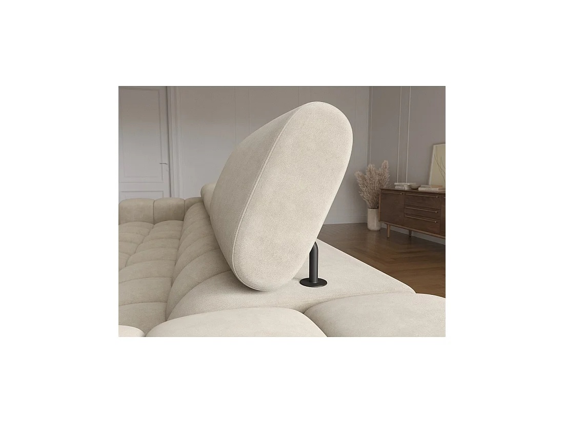 Canapé d'angle droit convertible Beige design élégant 285x99x181cm FILTRO