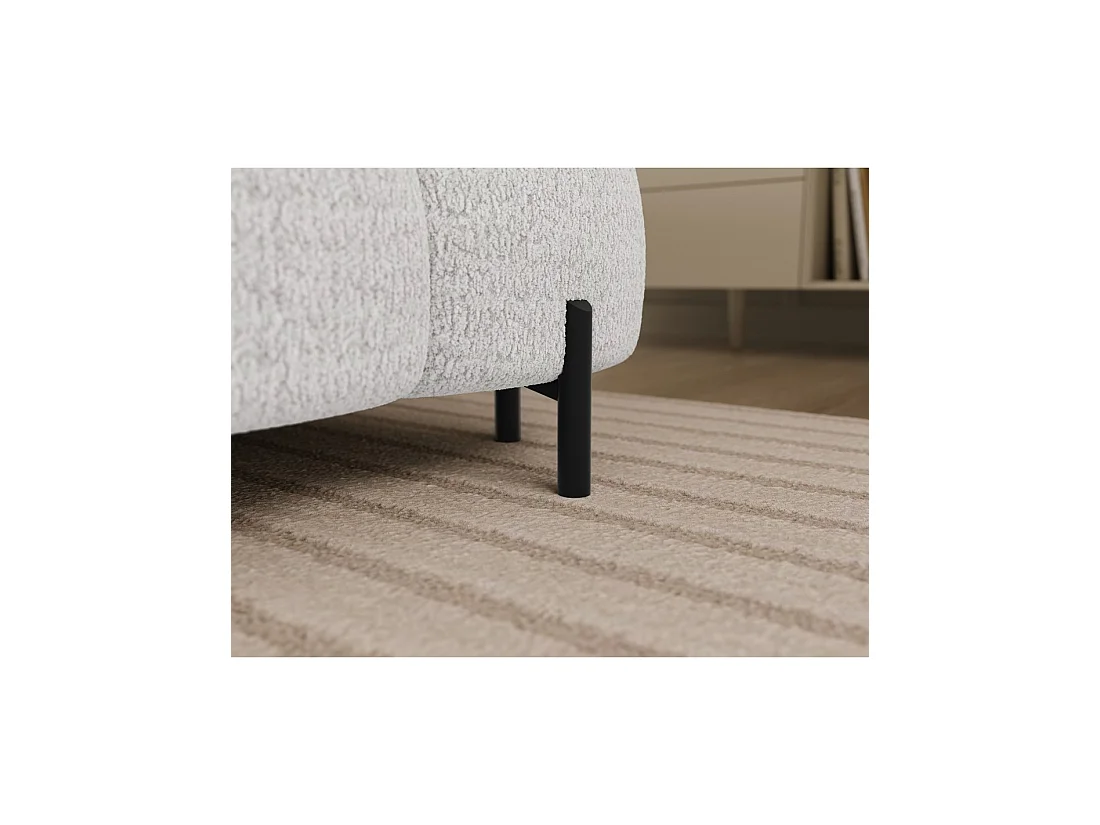 Canapé panoramique convertible Blanc angle gauche FERARIA 358x93x202cm