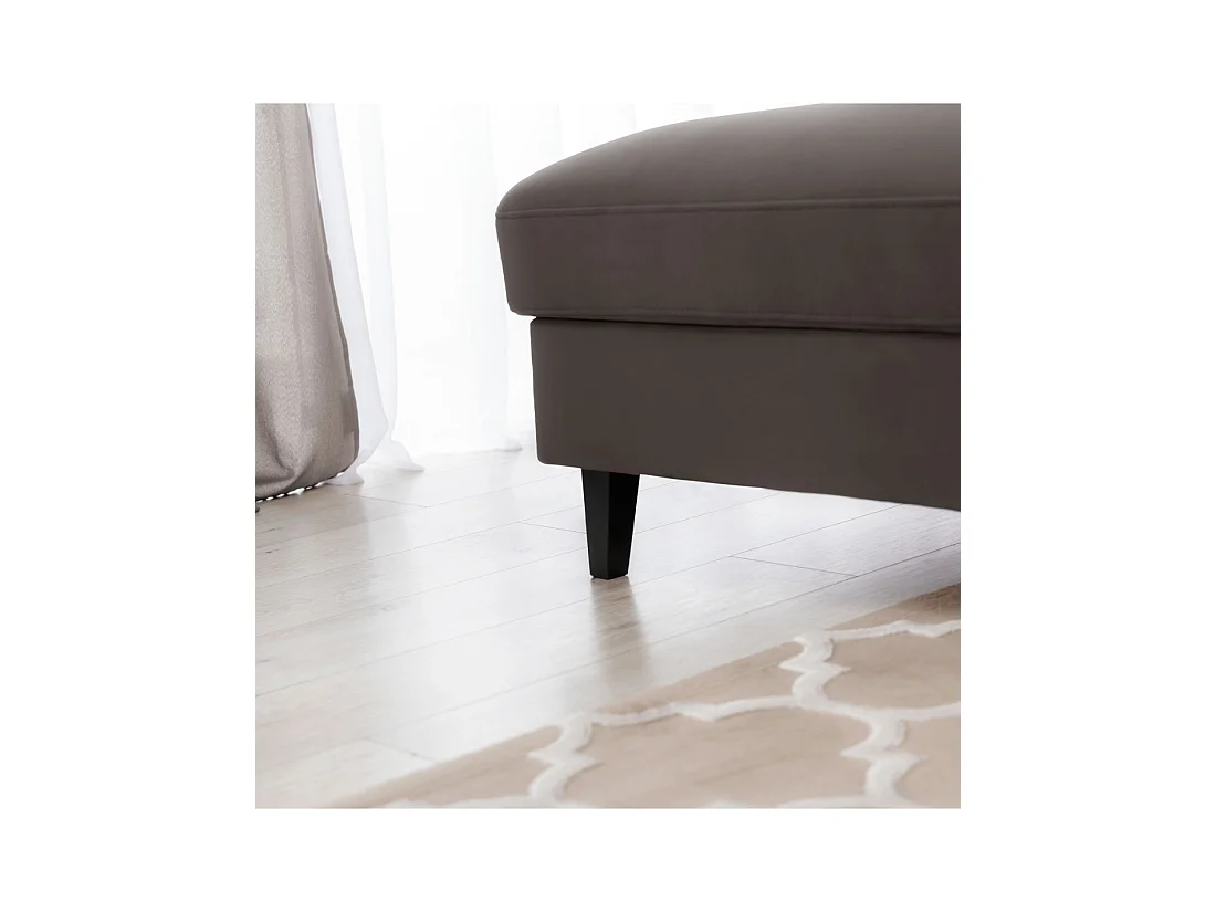 Canapé d'angle convertible chocolat angle gauche 4 places FABLE