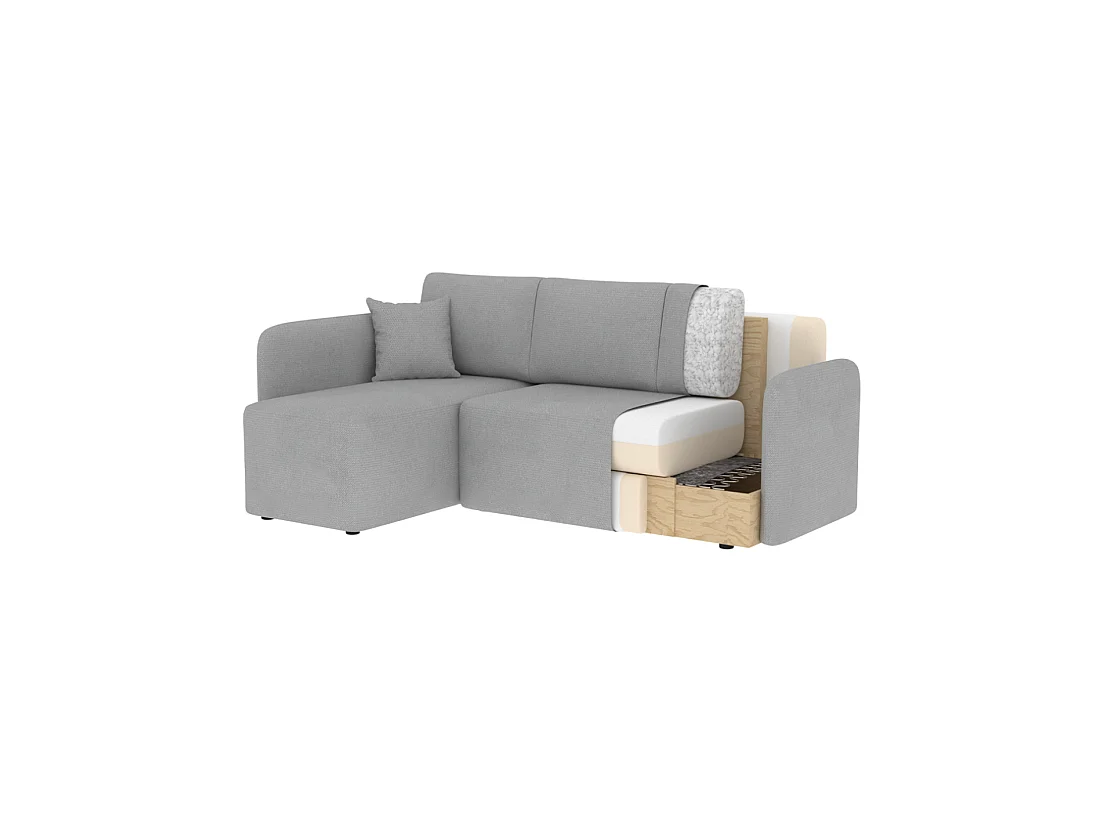 Canapé d'angle collection HEDSON coloris Blanc