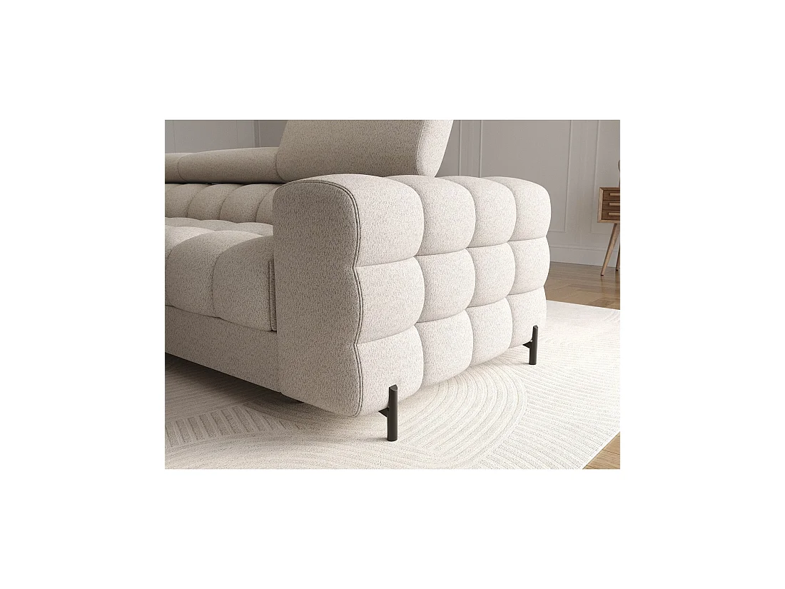 Canapé d'angle gauche convertible Beige allure contemporaine 285x99x181cm FILTRO