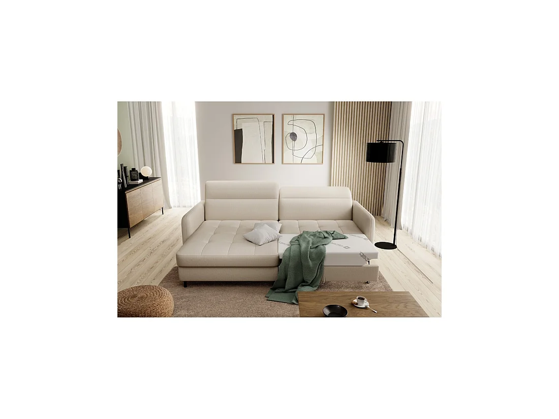 Canapé d'angle collection GOUMSI coloris Beige