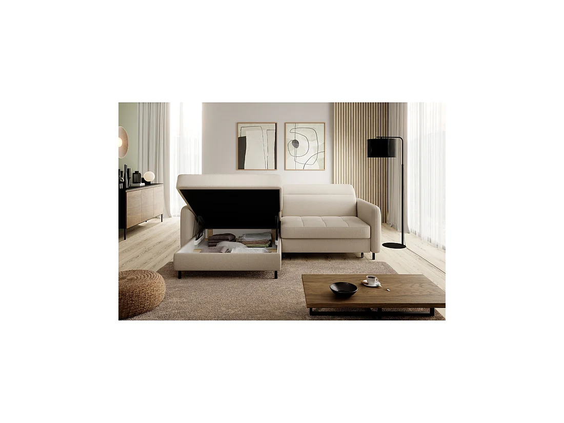 Canapé d'angle collection GOUMSI coloris Beige