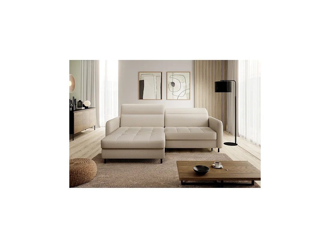 Canapé d'angle collection GOUMSI coloris Beige
