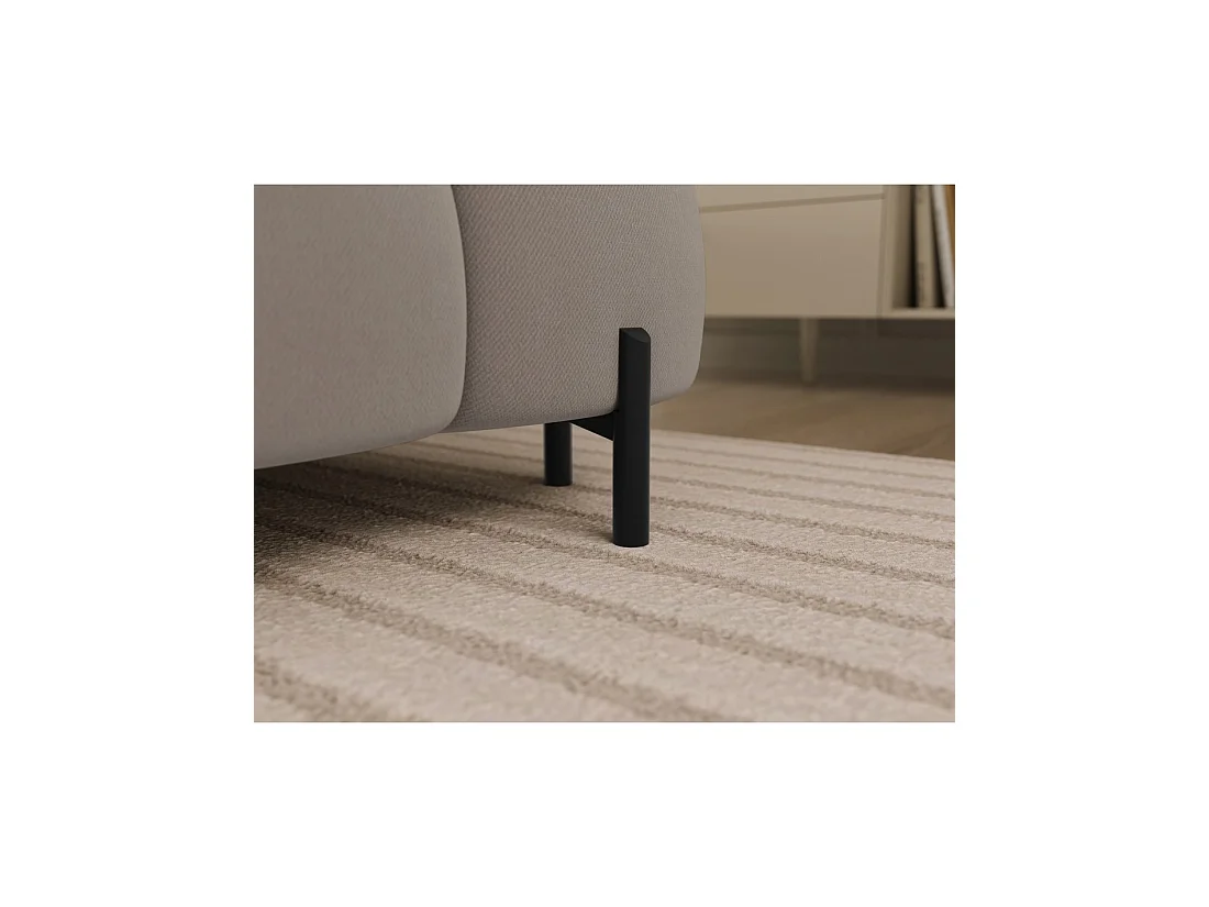 Canapé panoramique convertible Beige angle gauche FERARIA 358x93x202cm