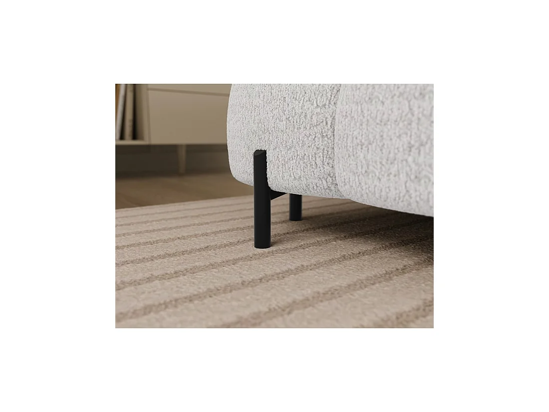 Canapé panoramique convertible Blanc angle droit FERARIA 358x93x202cm